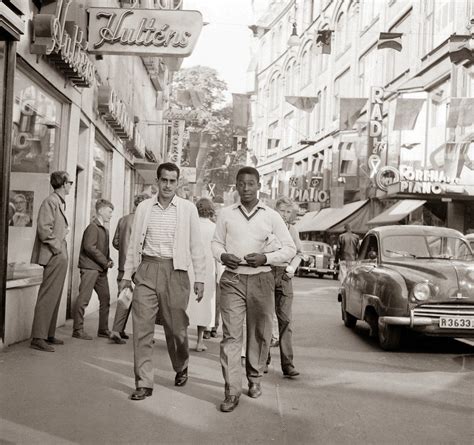 17-year old Pelé in Sweden before the 1958 World Cup