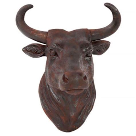 Benzara Fiberstone Cow Head Wall Decor | eBay