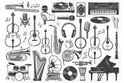 Musical instruments, sound equipment | Illustrations ~ Creative Market