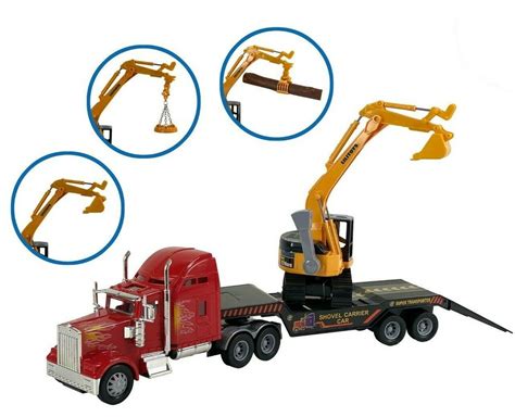 Big Daddy Big Rig Tractor Trailer Transport Toy Trucks Big Toy Truck ...