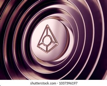 Augur Crypto Currency Symbol Center Ruby Stock Illustration 1037456719 ...