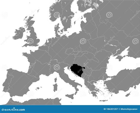 Map of Independent State of Croatia Year 1942 Stock Vector ...