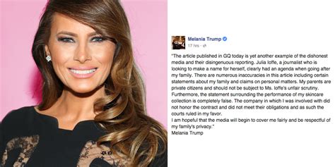 Melania Trump Criticizes GQ Profile