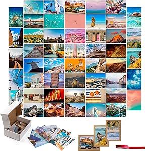 Amazon.com: Aesthetic Wall Collage Kit - 70pcs Photo Collage Kit For ...