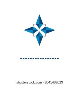 Blue Star Design White Background Logo Stock Illustration 2041482023 ...