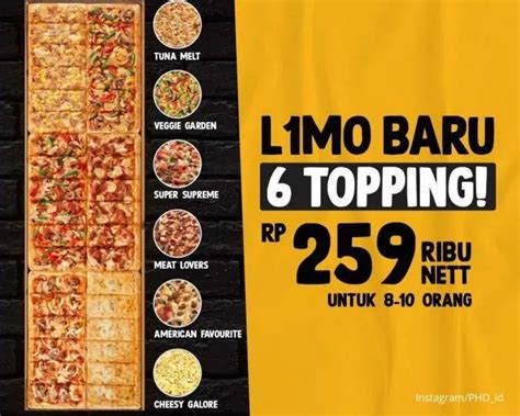 Promo Pizza Hut Terbaru 2022, Ada All New Limo Pizza dengan 6 Rasa Baru