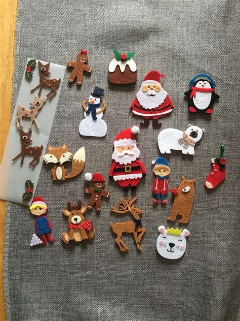 Hobbycraft felt Christmas decorations | Felt christmas, Felt christmas decorations, Hobbies and ...