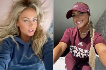 World's sexiest softball star Brylie St. Clair looks sensational in tiny pink crop top and denim ...