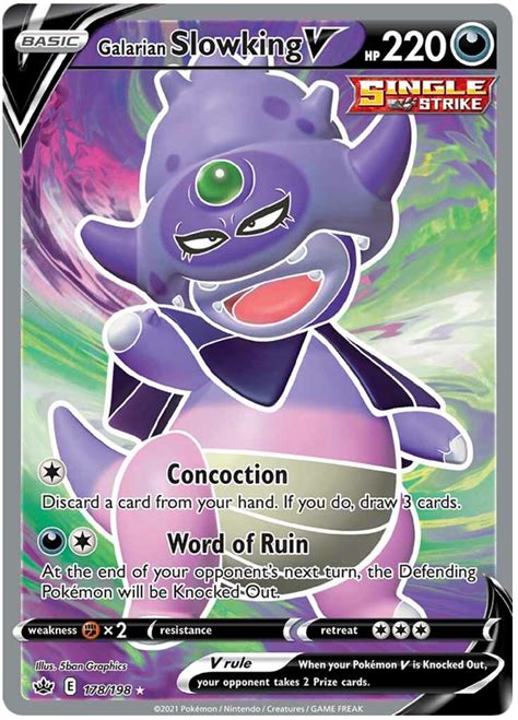 Galarian Slowking Pokemon Card - Printable Cards