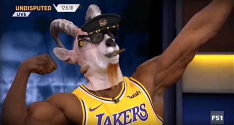 Shannon Sharpe Celebrated A Big Game From LeBron With The Goat Mask