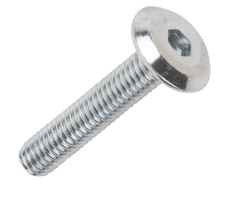 Joint Connector Bolts BZP M6 x 30mm 50 Pack - Screwfix