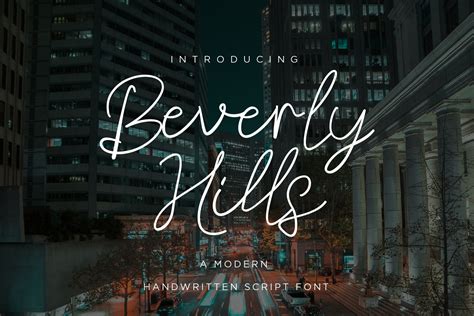 Beverly Hills Font by Naharstdio · Creative Fabrica