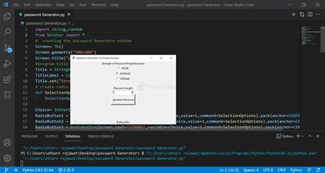 Create a Random Password Generator using Python - Project Gurukul