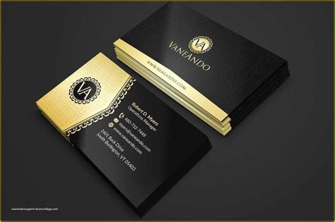 Black and Gold Business Card Templates Free Of Gold and Black Business Card Business Card ...