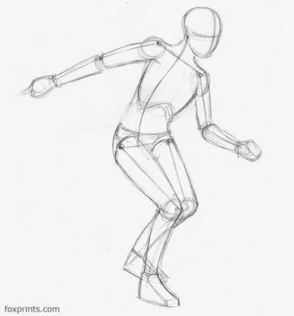 running figure | Figure drawing, Human figure sketches, Drawing poses