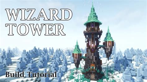 Minecraft Wizard Tower | Fantasy Tower Build Tutorial | Wizard's tower ...