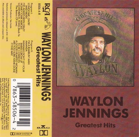 Waylon Jennings - Greatest Hits (Cassette) | Discogs