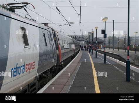 British Rail Class 91 National Express train 91111 electric locomotive Terence Cuneo at Grantham ...