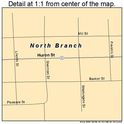 North Branch Michigan Street Map 2658080