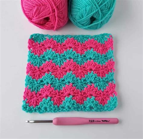 How to Crochet Interlocking Shell Stitch - Annie Design Crochet