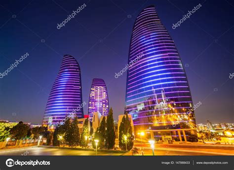 Flame Towers in Baku – Stock Editorial Photo © saiko3p #147888433