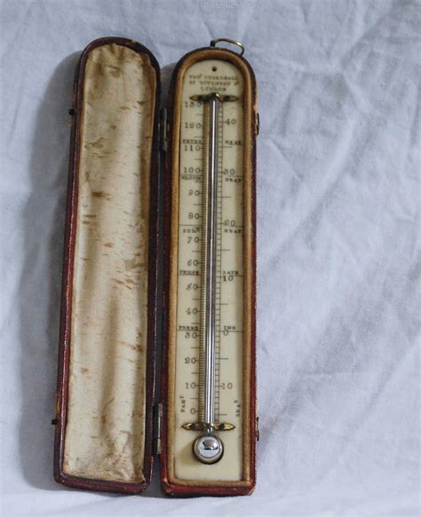 Antiques Atlas - Regency Cased Mercury Thermometer By Rubergall