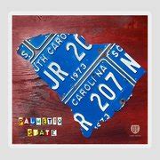 License Plate Map of South Carolina by Design Turnpike Mixed Media by ...