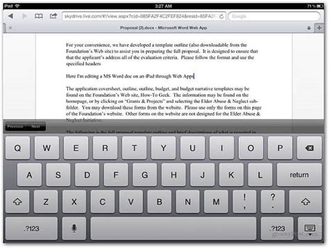 Edit Microsoft Office Documents on Your iPad