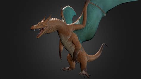 Realistic Charizard - 3D model by calyxab [6506a21] - Sketchfab