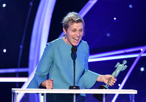 Frances McDormand wins for Three Billboards at the 2018 SAG Awards