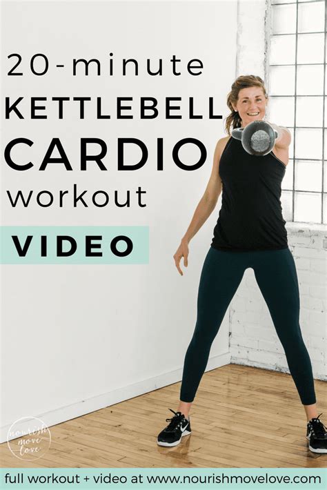 20-Minute Kettlebell Cardio AMRAP Workout | Nourish Move Love