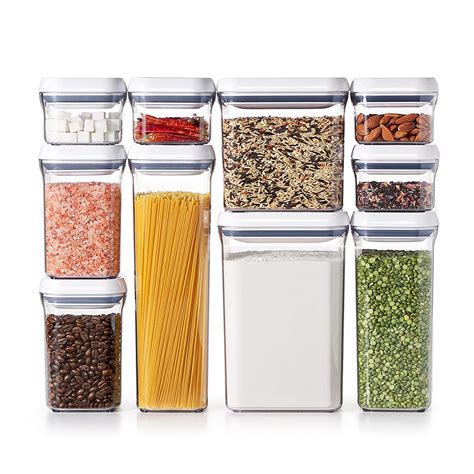 OXO Good Grips 10-Piece Airtight Food Storage POP Container Value Set ...