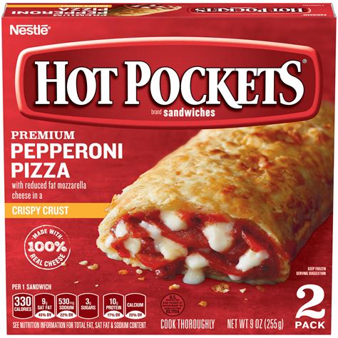 Hot Pockets Pepperoni Pizza 2CT 9oz Box | Garden Grocer