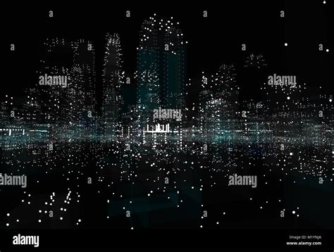 Hologram futuristic interface city Stock Photo - Alamy