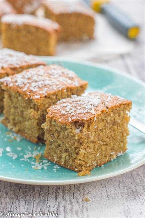 Jamaican Toto (Caribbean coconut Cake) - That Girl Cooks Healthy