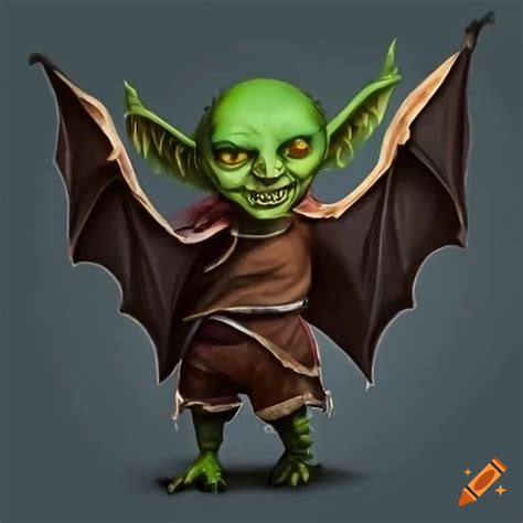 A goblin dressed as a bat on Craiyon