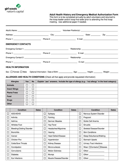 Girl Scout Health History 2014-2024 Form - Fill Out and Sign Printable PDF Template | airSlate ...