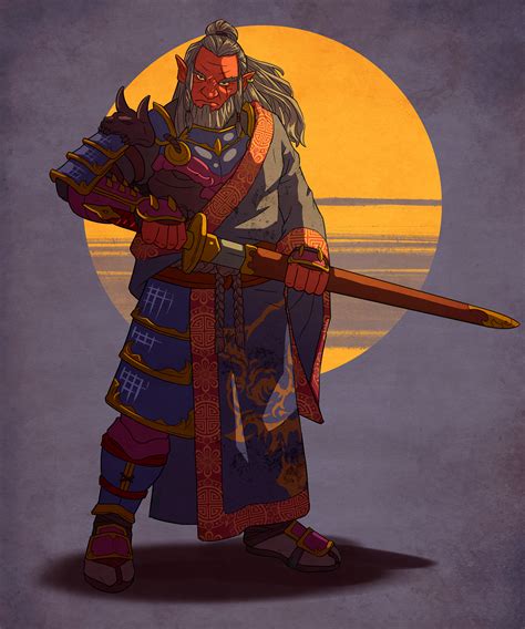 [Art] Verann, Hobgoblin Fighter (Samurai) : r/DnD