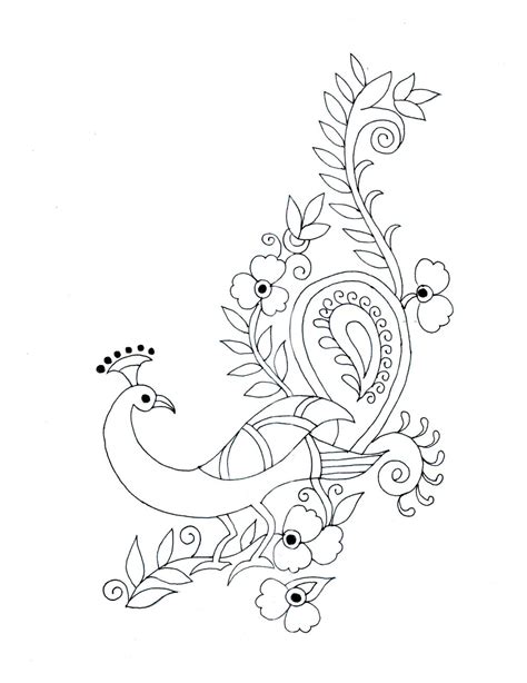 peacock embroidery patterns - Google Search | Embroidery designs, Handwork embroidery design ...