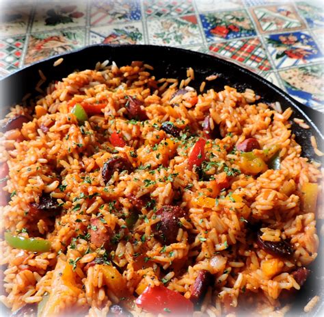 The English Kitchen: Spicy Sausage, Peppers & Rice