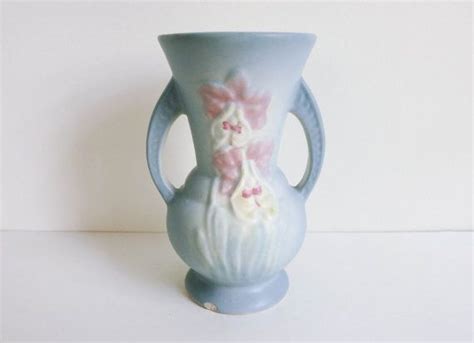Small Antique Blue Art Deco Vase Hull Art Pottery Orchid | Etsy | Pottery art, Pastel nursery ...