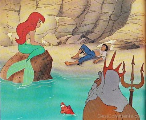 Ariel And Prince Eric With King Triton - Desi Comments