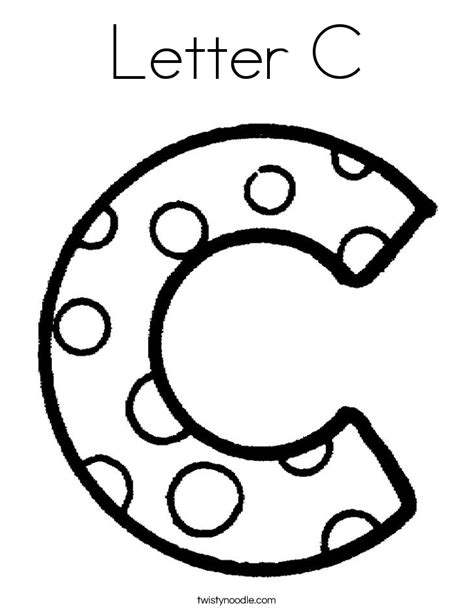 Letter C Coloring Pages Printable - Coloring Home