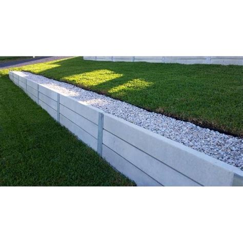 Ridgi 150mm x 50mm x 1.5m Smooth Grey Reinforced Concrete Sleeper | Landscaping retaining walls ...