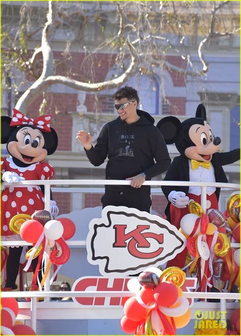 Patrick Mahomes Celebrates Super Bowl Win at Disneyland Parade!: Photo ...