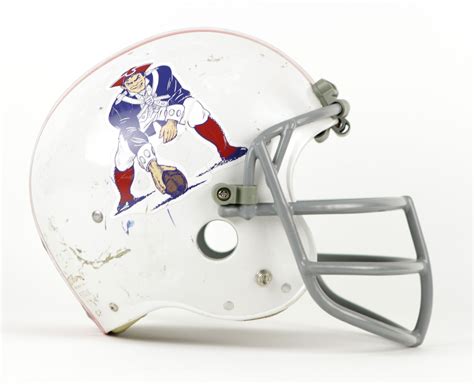 Lot Detail - 1970s Early New England Patriots Game Worn Suspension Helmet Attributed to Ed ...