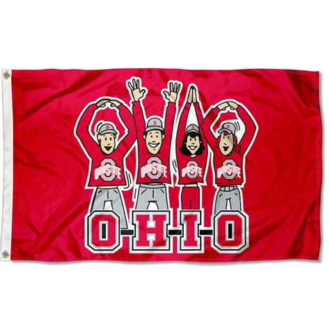 Ohio State Buckeyes OHIO Cheer 3' x 5' Pole Flag - Walmart.com - Walmart.com