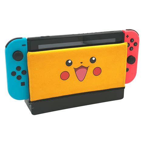 Nintendo Switch Dock Cover Pokemon Pikachu Dock Sleeve Sock Protection Suedue - Cases, Covers & Bags