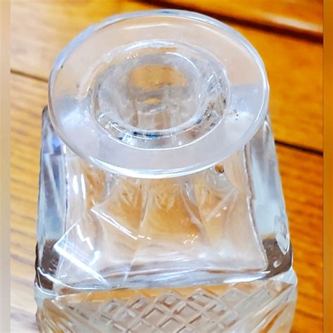 Antique Leaded Crystal Perfume Decanter - Gem