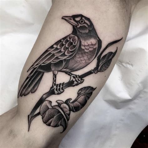 Black And Grey Bird Tattoo 22 - Cloak and Dagger Tattoo London